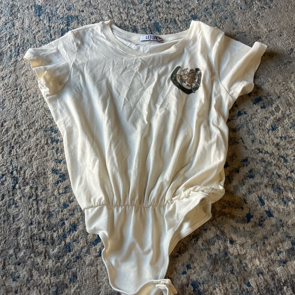 Letluv Lucky Corral Bodysuit medium new - Picture 6 of 6
